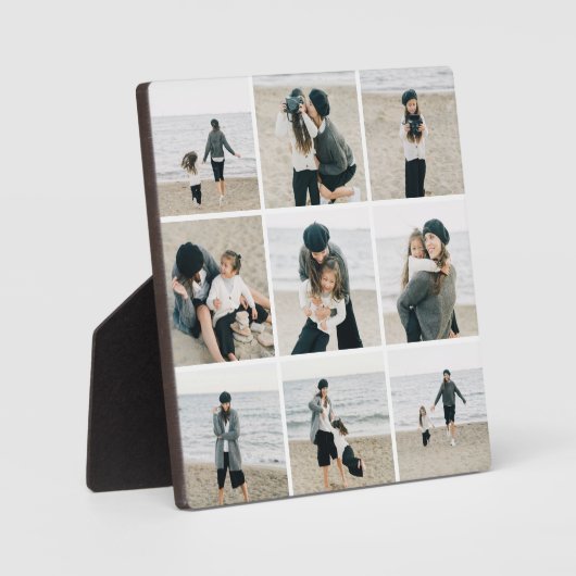 9シンプル色のデスクトッププラークのカスタムグリッド フォトプラーク (正面)