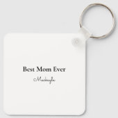 9シンプル色フォトキカスタムーチェインのグリッド キーホルダー (裏面)