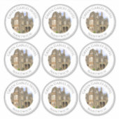 9シールのシートにホテルの名前と写真 シール (正面)