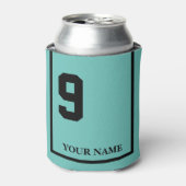 9ターコイズ付き黒馬サドルブランケットカスタム付 缶クーラー (缶正面)