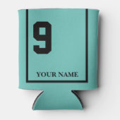 9ターコイズ付き黒馬サドルブランケットカスタム付 缶クーラー (正面)