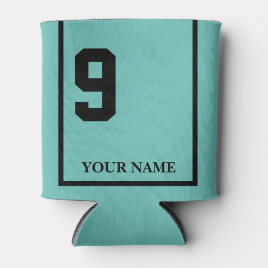 9ターコイズ付き黒馬サドルブランケットカスタム付 缶クーラー (正面)