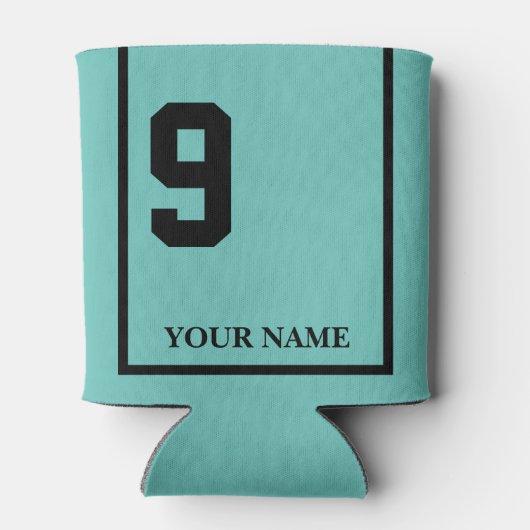 9ターコイズ付き黒馬サドルブランケットカスタム付 缶クーラー (裏面)