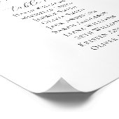 9テーブエレガントルが座席表を見つける ポスター (角)