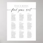 9テーブモダンルが座席表を見つける ポスター (正面)