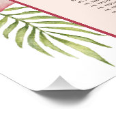 9テーブルトロピカルハワイフローラアーチ座席表 ポスター (コーナー)