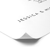 9テーブルモダン席の座席表 ポスター (角)