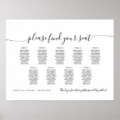 9テーブルモダン席の座席表 ポスター (正面)