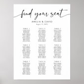 9テーブル席の座席表 ポスター (正面)