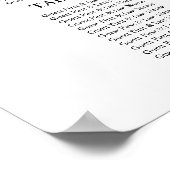 9テーブル結婚の座席表のシンプル ポスター (角)