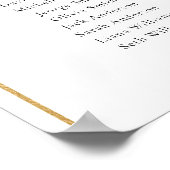 9テーブル金ゴールドアーチ座席表の検索 ポスター (角)