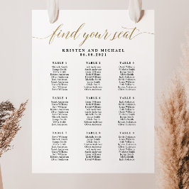 9テーブル90ゲストが座席表を見つける ポスター