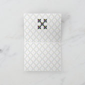 9パカッコいいッチキルトパターンノートカード カード (内部)