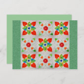 9パッチハートキルト ポストカード (正面/裏面)