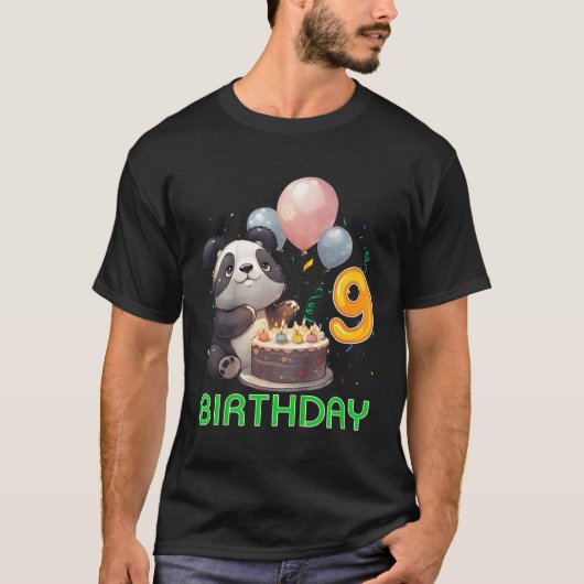 9パンダ9thパンダ tシャツ (正面)