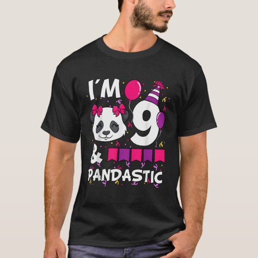9パンドラ(PANDASTIC)ピー9日目お祝い Tシャツ (正面)