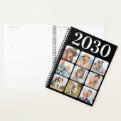 9パーソナライズされたフォトコラージュトレンディーペリウィンクル プランナー手帳 (ディスプレー)