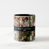 9パーソナライズされた写真最高のダディー・エバー・ファーザー・デイ ツートーンマグカップ (中央)