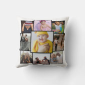 9パーソナライズされた枚カラー クッション (裏面)