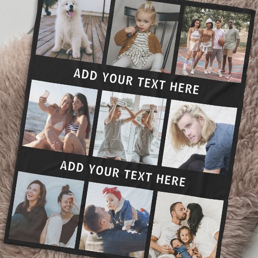 9パーソナライズされた枚カラー フリースブランケット