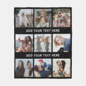 9パーソナライズされた枚カラー フリースブランケット (正面)