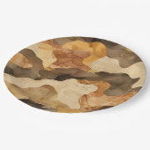 9パーソナライズされた"ラウンドパーティープレート ペーパープレート (アングル)