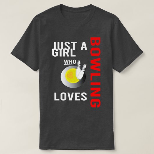 9ピンボウリングをする人、 クリケットの投手スロワースポーツクラブボーリングリーグ Tシャツ (デザイン正面)