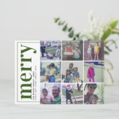 9フォトオフセットはっきりした- メリー – オリーブグリーン –  シーズンカード (スタンド正面)