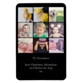 9フォトカスタムコラージュの作成パーソナライズされた マグネット (縦)