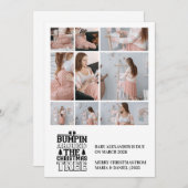 9フォトクリスマスツリー妊娠のお知らせ シーズンカード (正面/裏面)