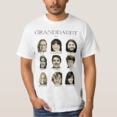 9フォトグラダディまたは祖母のギフトパーソナライズされた Tシャツ (正面)