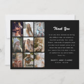 9フォトグリッドの影響 サンキューカード (正面)