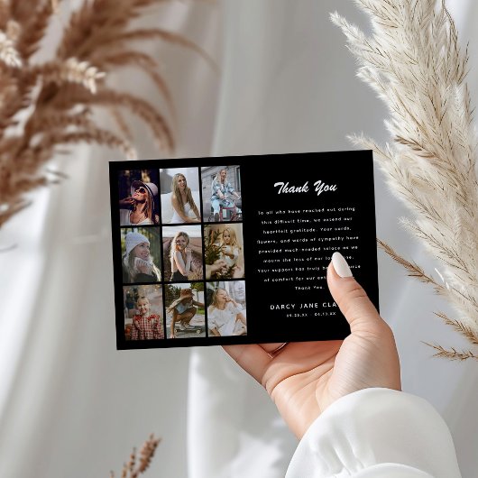 9フォトグリッドの影響 サンキューカード