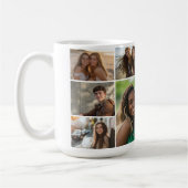 9フォトコラージギャラリーグリッド – 白 コーヒーマグカップ (左)