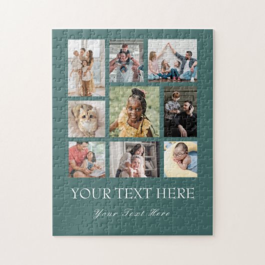 9フォトコラージファミリーパズル ジグソーパズル (縦)