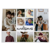 9フォトコラージファミリー抱き枕 ラージペーパーバッグ (正面)