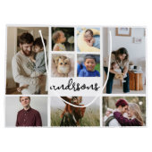 9フォトコラージファミリー抱き枕 ラージペーパーバッグ (裏面)