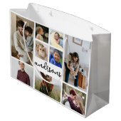 9フォトコラージファミリー抱き枕 ラージペーパーバッグ (裏面アングル)