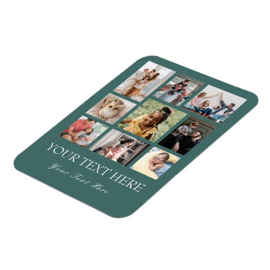 9フォトコラージフレキシブルフォトマグネット マグネット (左側)