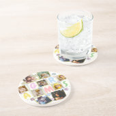 9フォトコラージュかわいいベビーピンクブルーグラニー コースター (側面)