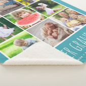 9フォトコラージュとグランドキッズの名前 | ターコイズ シェルパブランケット (3/4)