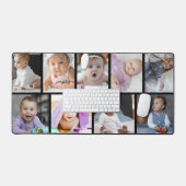 9フォトコラージュカスタムギフト デスクマット (キーボード&マウス)