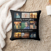9フォトコラージュカスタム文字ファミリーは全て クッション (ブランケット)