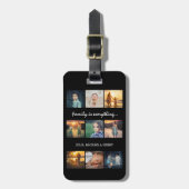 9フォトコラージュカスタム文字ファミリーは全て ラゲッジタグ (正面縦)