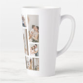 9フォトコラージュテンプレートの個人用設定ラテマグカップ カフェラテマグ (右)