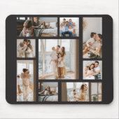9フォトコラージュテンプレート個人用マウスパッド マウスパッド (正面)