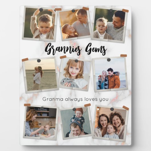 9フォトコラージュモダンファエレガントミリ愛 フォトプラーク (正面)