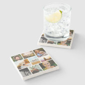 9フォトコラージュ丸コースター ストーンコースター (横)