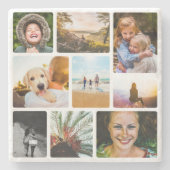 9フォトコラージュ丸コースター ストーンコースター (正面)