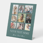 9フォトコラージュ家族ペデスタルサイン 台座サイン (正面)